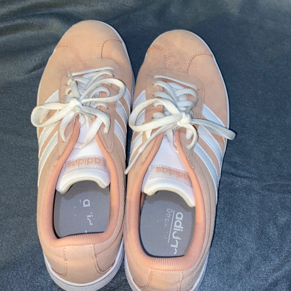 Pink adidas shoes